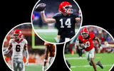 Georgia football's Gunner Stockton, Daylen Everette, and CJ Allen