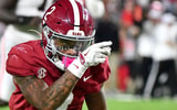 Sep 28, 2024; Tuscaloosa, Alabama, USA; Alabama Crimson Tide wide receiver Ryan Williams (2) signals a first down after making an catch against the Georgia Bulldogs at Bryant-Denny Stadium. Alabama defeated Georgia 41-34. Mandatory Credit: Gary Cosby Jr.-Imagn Images