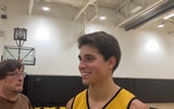Peyton McCollum spoke to the media on Tuesday. (Photo by Kyle Huesmann)
