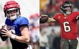 Oklahoma QB Baker Mayfield and OU legend Baker Mayfield