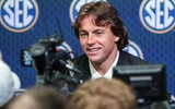 Oklahoma QB John Mateer at 2025 SEC Media Days
