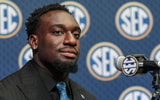 Kentucky LB Alex Afari at SEC Media Days, via Jordan Godfree-Imagn Images