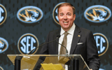 Missouri coach Eli Drinkwitz at SEC Media Days