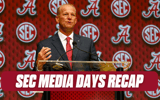 Kalen DeBoer at SEC Media Days