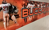 Hallway art for the Hoover Buccaneers high school football team.