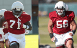 Alabama OL Kam Dewberry and Geno VanDeMark