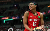 Atlanta Dream guard Allisha Gray competes in the final round of the three-point contest during the 2025 WNBA All Star Skills Challenge at Gainbridge Fieldhouse. Mandatory Credit: Trevor Ruszkowski-Imagn Images