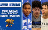 Summer interviews with Jasper Johnson, Malachi Moreno, and Braydon Hawthorne | graphic via KSR