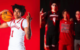 Tay Kinney, Tyran Stokes and Louisville head coach Pat Kelsey on their offical visits to the University of Louisville.