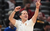USC Trojans head coach Eric Musselman calls out a play during the second half against the Rutgers Scarlet Knights at Gainbridge Fieldhouse