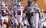 Dec 31, 2024; Orlando, FL, USA; South Carolina Gamecocks quarterback LaNorris Sellers (16) leads his team agains the Illinois Fighting Illini before the game at Camping World Stadium. Mandatory Credit: Jeremy Reper-Imagn Images