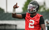 Michigan State QB Aidan Chiles seen Tuesday, July 29, 2025, during the first day of football practice at the Skandalaris Football Center. - Matthew Dae Smith, USA TODAY Sports