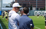 Brent Key and Tech AD Ryan Alpert at practice