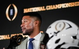 Notre Dame head football coach Marcus Freeman