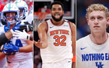 Photos of Josh Kattus (left) and Collin Chandler (right) via Kentucky Sports Radio | Photo of Karl-Anthony Towns via Imagn Images