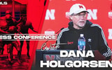 Nebraska football offensive coordinator Dana Holgorsen at Huskers fall camp press conference