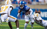 Michael Drennen spent two seasons at Kentucky before entering the transfer portal, via Jordan Prather-Imagn Images