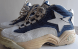 Vintage Converse Cons Blue Denim from the Kentucky Wildcats 1996 season - photo via Etsy
