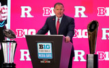 Rutgers Football head coach Greg Schiano speaks at Big Ten media days