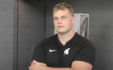 Michigan State guard Luka Vincic.