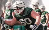 Michigan State guard Luka Vincic (photo courtesy of Michigan State football via Twitter).