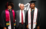 Alabama's Parker Brailsford, Kalen DeBoer and Danny Lewis
