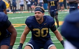 West Virginia linebacker Chase Wilson at practice