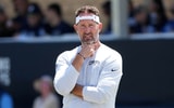 Brian Schottenheimer Cowboys visor backwards