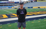 James Monroe (WV) 2027 pitcher Kadyn Hines on a visit to West Virginia University