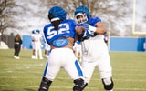 Kentucky IOL Jalen Farmer at spring practice, via Aaron Perkins, KSR