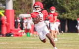 2025 Rutgers Football training camp practice - WR DT Sheffield