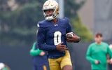 Notre Dame wide receiver Malachi Fields