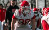 Rutgers Football linebacker Austin Dean during training camp 2021