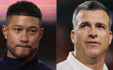 Notre Dame HC Marcus Freeman, Miami HC Mario Cristobal