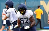 West Virginia offensive lineman Donovan Haslam