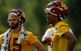 Washington Commanders QBs Jayden Daniels and Sam Hartman