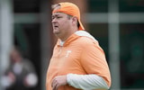 Caitie McMekin/News Sentinel / USA TODAY NETWORK via Imagn Images | Tennessee head coach Josh Heupel jogs across the field during Tennessee football preseason practice, in Knoxville, Tennessee, July 31, 2025.