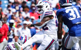 Ray Davis drills a PAT in a preseason game, via the Buffalo Bills
