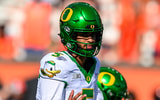 Dan-Lanning-states-nothing-stood-out-to-him-in-Dante-Moores-scrimmage-performance