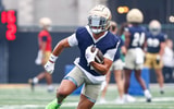 Notre Dame wide receiver Jaden Greathouse 2025 preseason practice