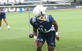 Georgia Tech's Jy Gilmore in drill at practice
