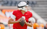 Quarterback Joey Aguilar #6 of the Tennessee Volunteers during 2025 Fall Scrimmage at Neyland Stadium in Knoxville, TN. Photo By Kate Luffman/Tennessee Athletics