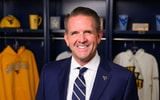West Virginia University President Michael T. Benson during a photoshoot