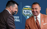 Ohio State HC Ryan Day, Texas HC Steve Sarkisian
