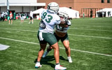 Michigan State defensive tackles Jalen Satchell (No. 93) and Grady Kelly (No. 16)