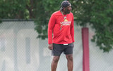 Louisville Cardinals Ron English, co-Defensive Coordinator/Secondary, during a recent practice on August 4, 2025 before the start of the 2025 football season.