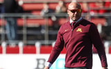 PJ Fleck gophers post practice