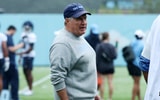 Bill Belichick coaching at North Carolina football's training camp.