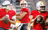 Tennessee quarterbacks Jake Merklinger, Joey Aguilar & George MacIntyre. Credit: UT Athletics