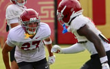 USC cornerback Alex Graham during a fall camp practice with the Trojans